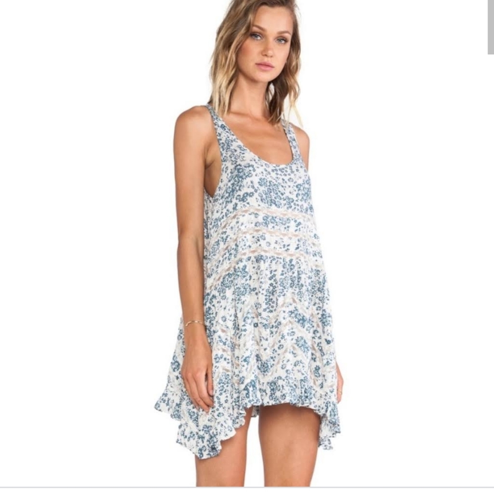 Free People Voile & Lace Trapeze dress